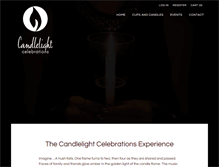 Tablet Screenshot of candlelightcelebrations.com